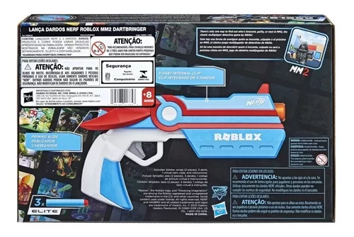 Lançador Dardos Nerf Roblox MM2 Dartbringer Hasbro - Lançadores de Dardos -  Magazine Luiza