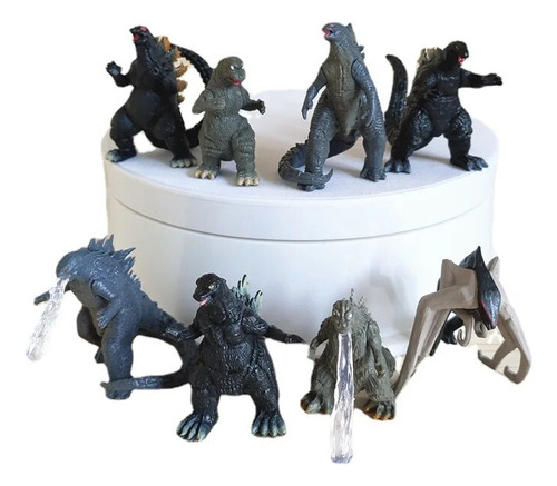Juego De 8 Figuras De Godzilla De Dinosaurio De Cuarta Gener