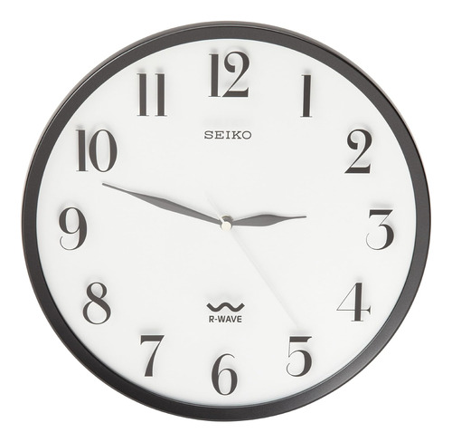 Seiko Qxr131slh 12.25 PuLG. Reloj De Pared  Negro