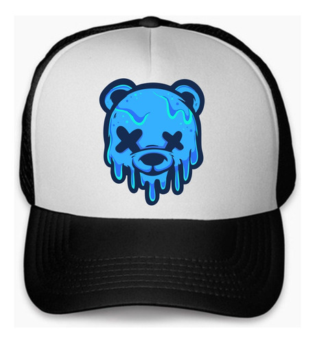 Gorra Trucker Negra Oso Zoombie / Fiesta Electronica