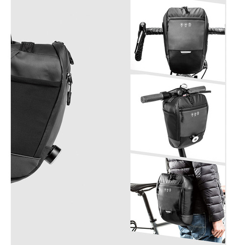 Bolsa De Guidão De Bicicleta Para Ciclismo Reflexivo De Alt