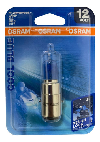 Bombillo Para Moto Dos Contacto Osram Cool Blue 12v 35/35w