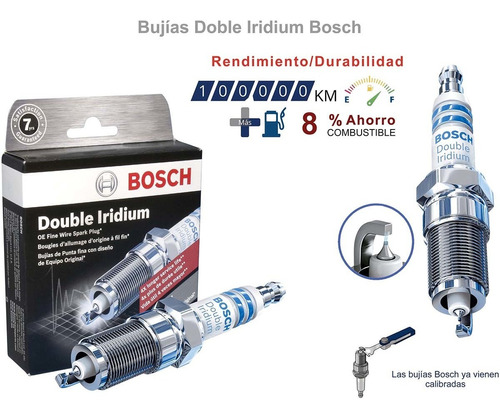 Bujia Doble Iridium Bosch Dodge W150 4x4 3.7 6cil 1985-1986