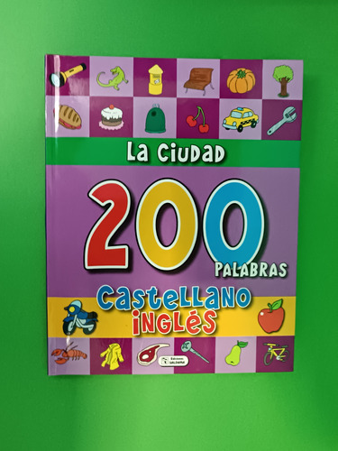 Libro Para Niños La Ciudad 200 Palabras Castellano Ingles 