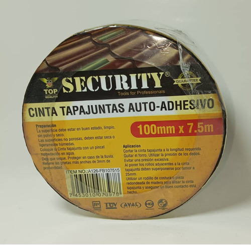 Cinta Tapa Gotera Impermeable Para Techos  7,5 Metros X 10cm