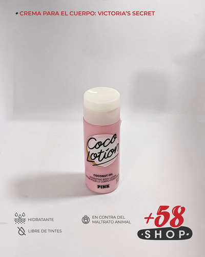 Crema Victoria's Secret (pink) Coco Lotion: Aceite De Coco