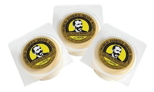 Col. Conk World.s Famous Shaving Soap, Almond * Paquete De 3