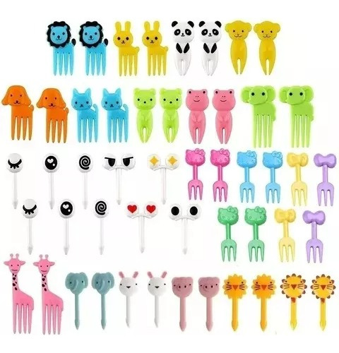 Paquete De 50 Mini Tenedores Para Niños