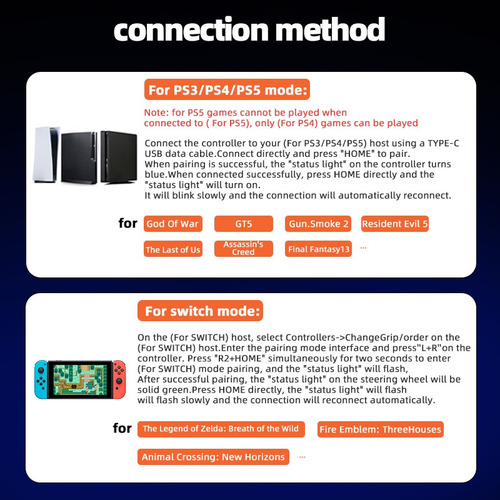Control Joystick Inalámbrico Para Ps3 Ps4 Android Ios Mobile