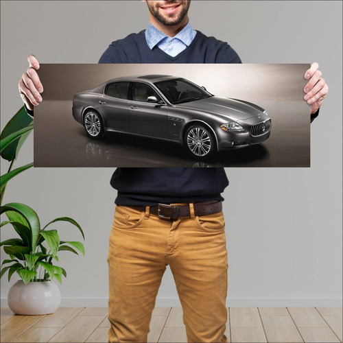 Cuadro 30x80cm Auto 2009 Maserati Quattroporte E 151