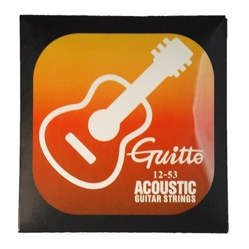Imagen 1 de 1 de Cuerdas Para Guitarra Electro Acústica 12-53 Guitto By Joyo