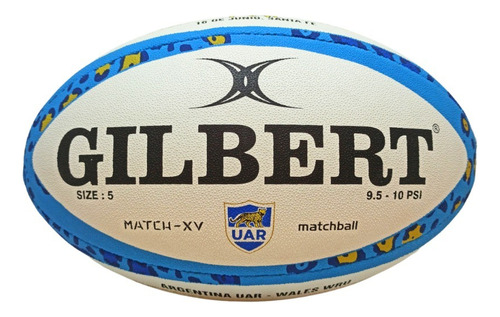 Pelota Rugby Gilbert N5 Matchball Argentina Uar Wales Wru