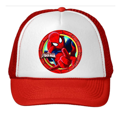 Gorras Cachuchas Hombre Araña/ Spiderman Personalizado Rojo