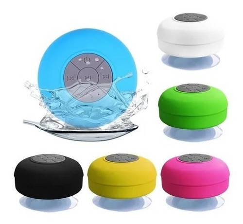 Parlante Stereo Bluetooth Ducha Resistente Al Agua Altavoz