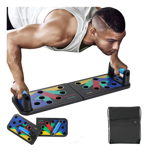 Tabla Para Flexiones Codificada Con Colores Ejercicios Gym Color Negro
