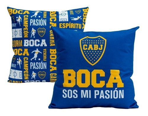 Funda Almohadon Boca X 2 Unidades Licencia Plumitaa Chnn