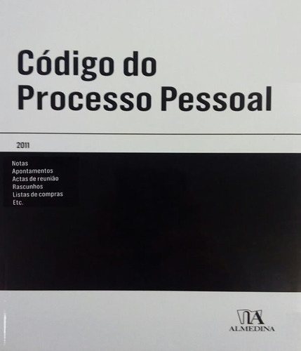 Código De Processo Pessoal: Código De Processo Pessoal, De Vários Autores. Editora Almedina, Capa Mole, Edição 1 Em Português