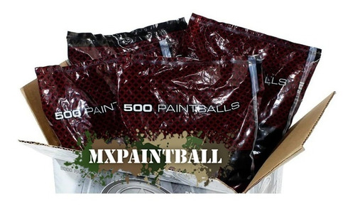 Caja 2000 Paintballs Gi Pintura Gotcha Capsulas Cal .68