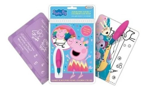 Libro Colorear Pinta Facil Peppa Pig Agua Wow Magica E6348