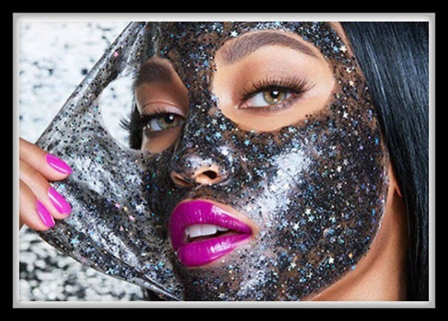 50 Mascarillas Carbón Glitter Puntos Negros ¡¡oferta¡¡ 