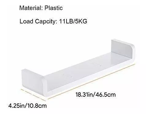  LAIGOO Adhesive Floating Shelf Wall Shelf Non-Drilling