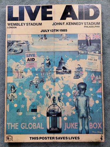 Póster De Live Aid 1985, Con Bastidor 