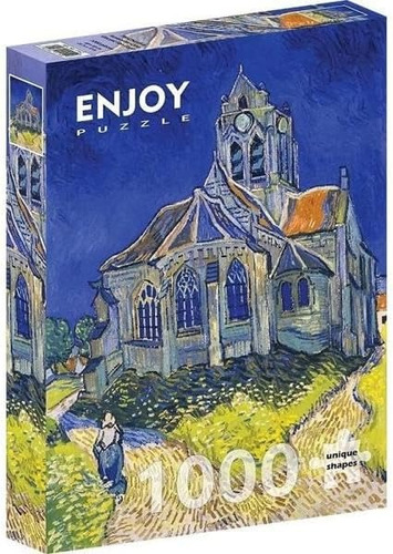 Van Gogh La Iglesia De Auvers Sur Oise 1000 Pz  Enjoy Puzzle