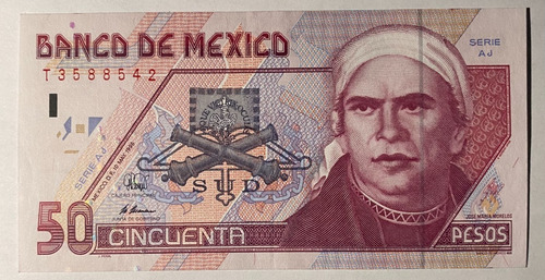 50 Pesos Morelos Famiia D Confeti Nuevo Sin Circular Escaso