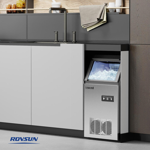 Máquina De Hielo Comercial Acero Inoxidable Automática 110 L Color
