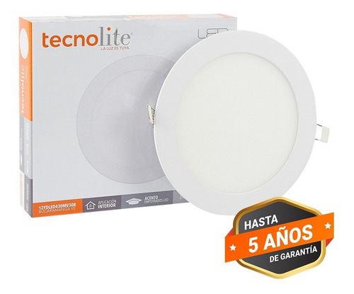Imagen 8 de 10 de Lampara Empotrado En Techo Blanco 12w Luz Suave Cálida 12ydl