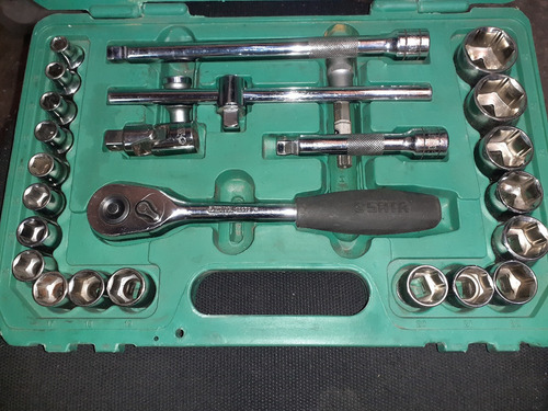 Juego De Tubos 1/2'' Estriado Métrico 24pzas - Sata