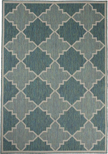 Furnish My Place Outdoor Collection Trellis Diamond Rug...