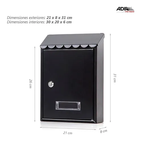 Buz n Met lico Con Llave Cartas Correo Exterior Casa