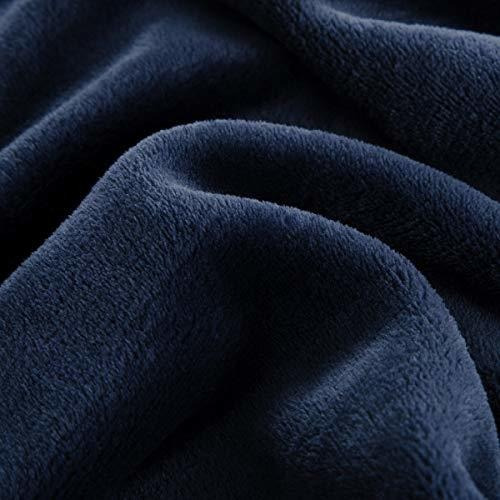 Manta Para Sillon Franela 60x80 Pulgadas Color Azul Marino