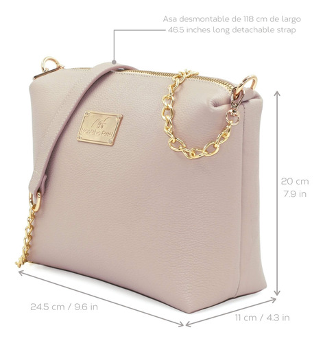 Crossbody Mujer Montalvo Farret Mf699 Bandolera Piel Genuina