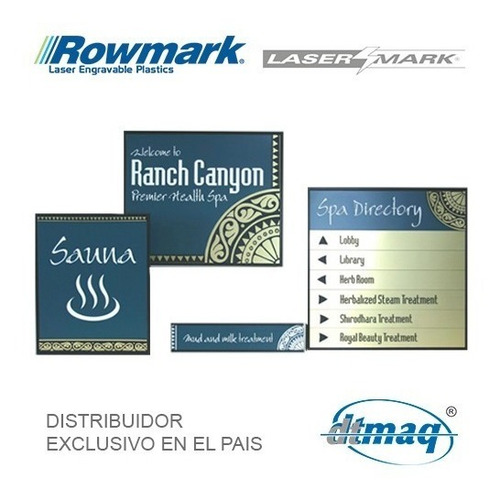 Plástico Bicapa Laserable Rowmark Lasermark, Tercio 60x40cm