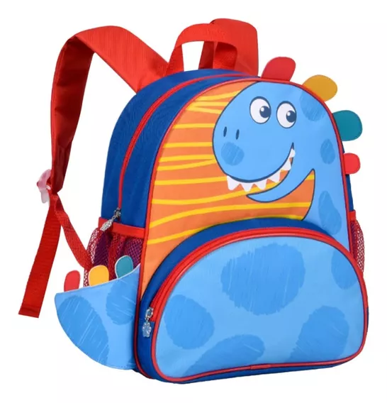 Mochila Infantil Maternal Escolar Pequena Bebê Dinossauro P 