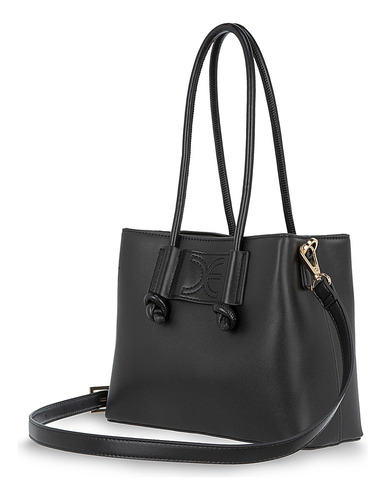 Bolsa Satchel Cloe Quembil I Grande Color Negro