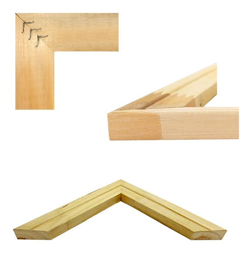 Kit 10 Chassi Bastidor 40x60 Para Tela De Pintura Uso Geral