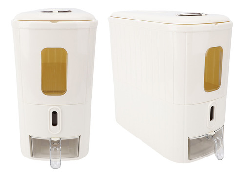 Dispensador De Arroz De 13.2 Libras, Ventana Transparente, H