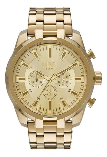 Relógio Diesel Split Original Masculino Dourado Dz4590