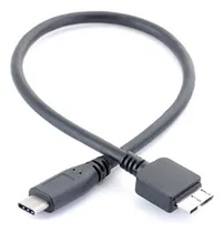 Comprar Cable Usb Tipo C Macho A Micro-usb 3.0 20cm Disco Duro Datos Color Negro