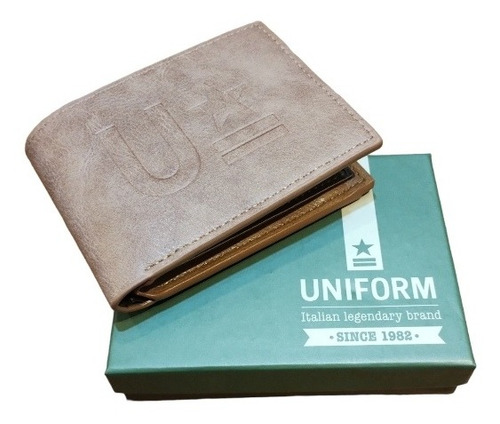Billetera Hombre Uniform Original En Caja Modelo 12686
