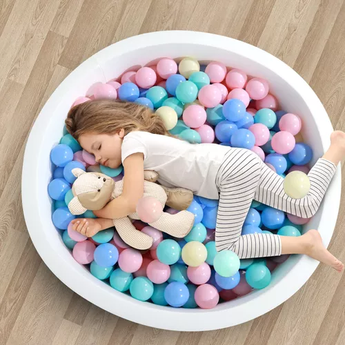 Piscina de bolas de espuma para niños pequeños, comodidad y seguridad del  pozo de pelotas de bebé de 35.4 x 11.8 x 1.96 pulgadas (bolas no  incluidas)