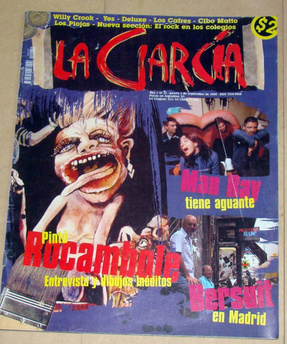 Revista La Garcia Nº12 1999 Rocambole Bersuit Man Ray