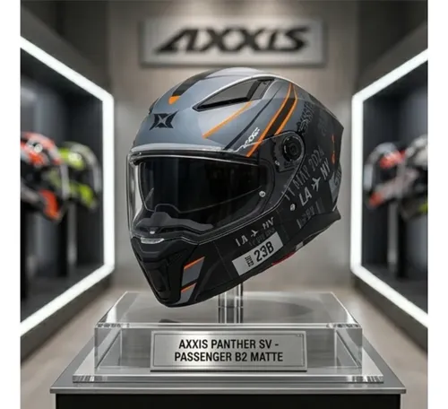 Capacete Moto Axxis Panther Passenger B2 Visor/óculos Solar