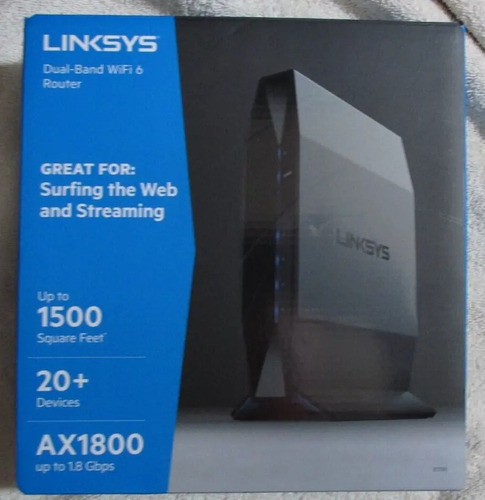 Router Linksys Wifi 6 Mesh 7350 Dual Band 2.4 + 5 Ghz Ax1800