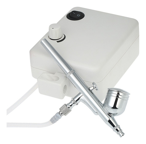 Imagen 1 de 6 de Mini Compresor De Aire Con Aerógrafo Multiusos