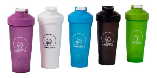 Imagen 2 de 5 de Vaso Batidor Proteinas 600ml C/mixer Bpa Free Bioactive