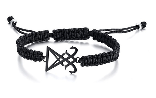 Brazalete De Lucifer Con Símbolos Satánicos, Unisex